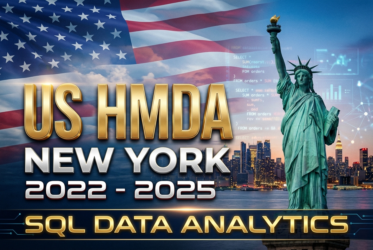 US HMDA New York 2022 to 2025, SQL Data Analytics